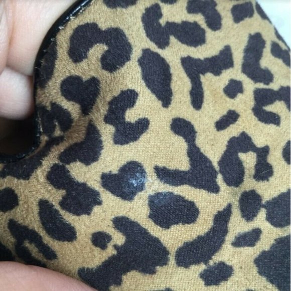 Merona Women's Animal Print Flats Leopard Print Pointed Toe Brown Size 9 - Picture 9 of 11